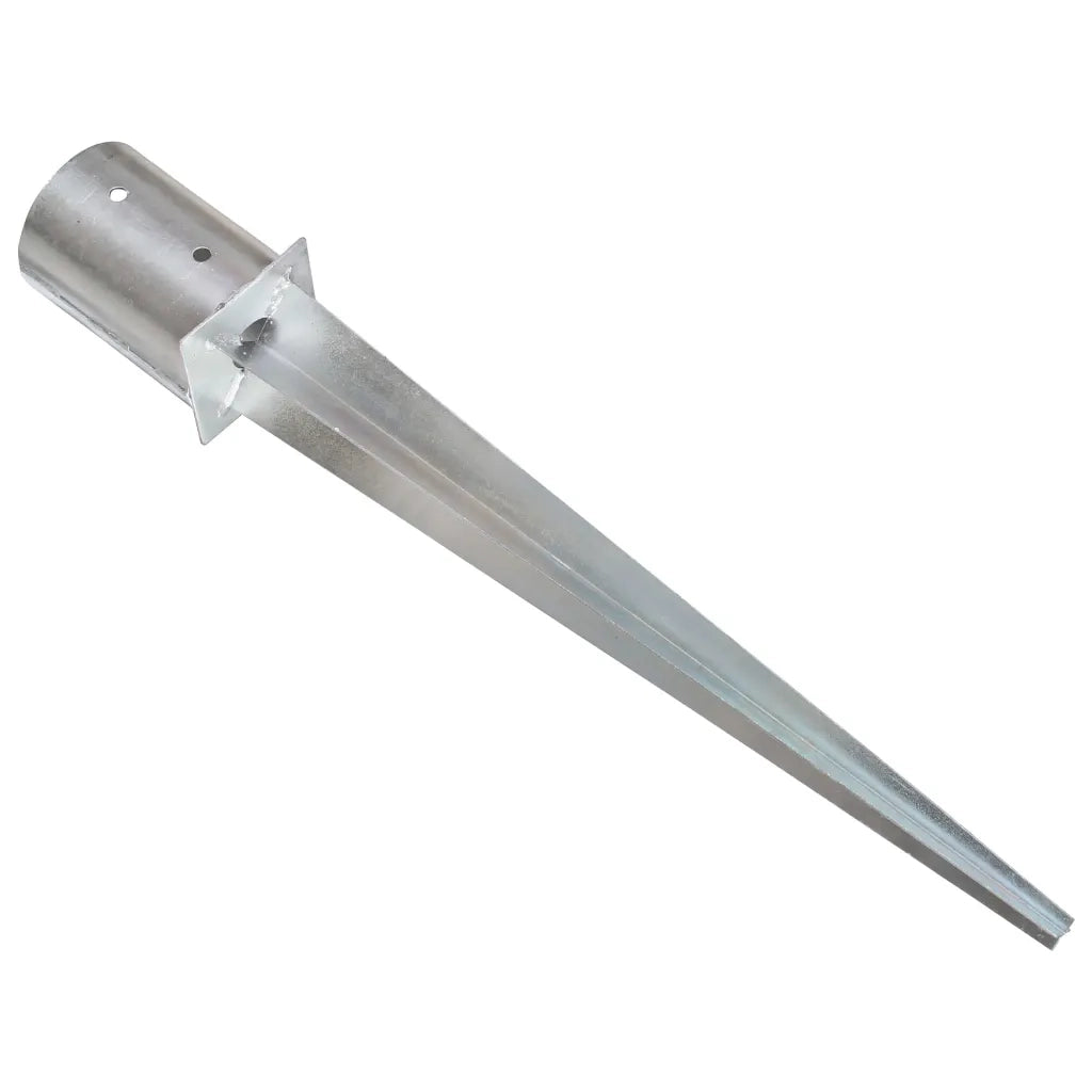 Picchetti di Terra 2 pz Argento 10x76 cm in Acciaio Zincato 145431