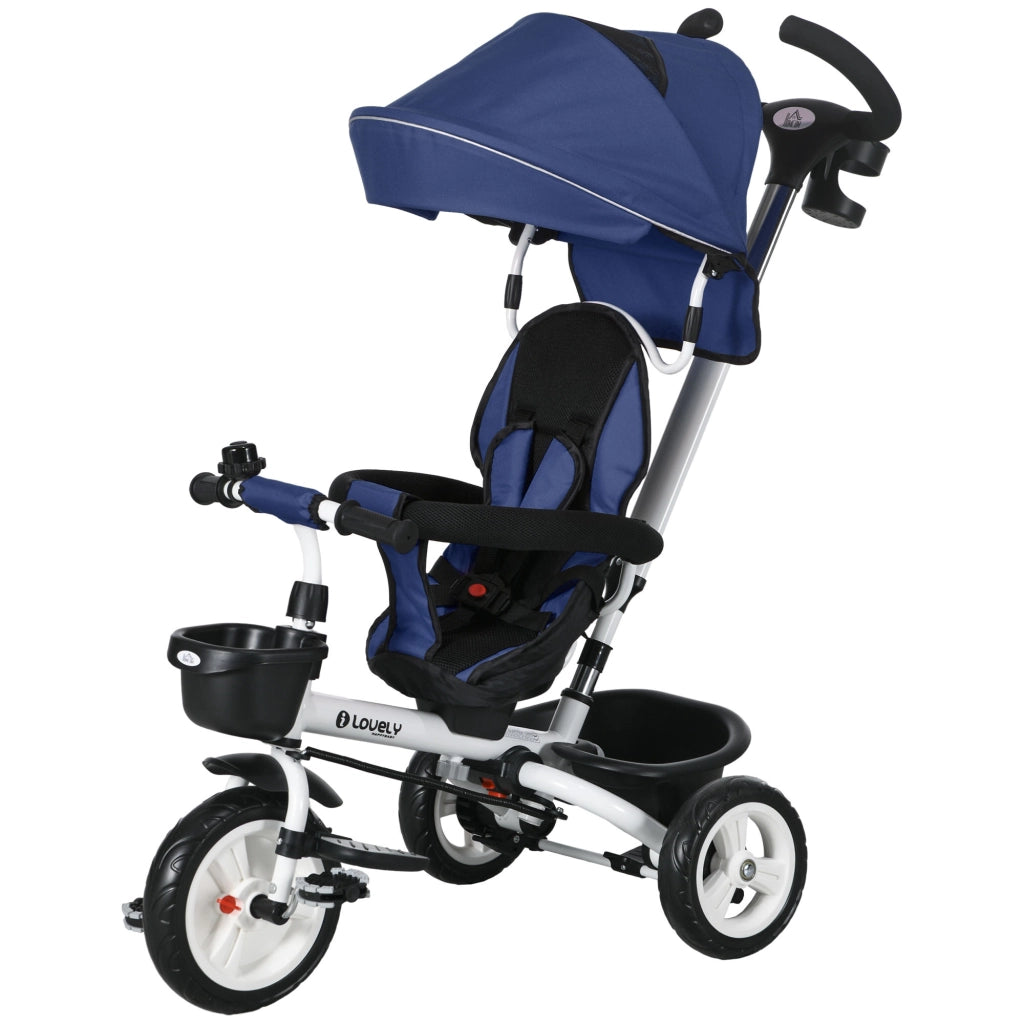Triciclo 6 in 1 per bambini ¨C zephmum ¨C blu