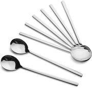 Set di 8 padelle a forma di disco in acciaio inossidabile coreano, 21,5 cm, duraturo e stilevole