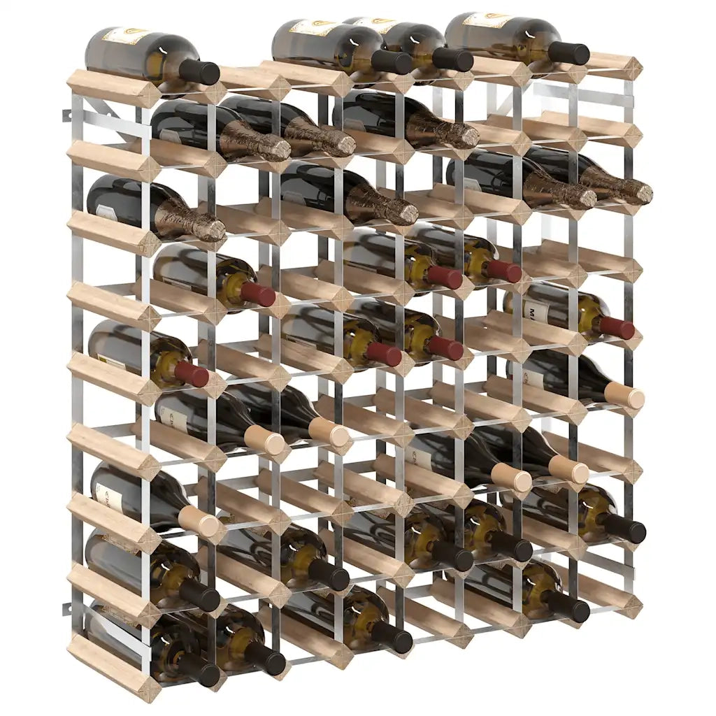 Portavini da 72 Bottiglie in Legno Massello di Pino 282471