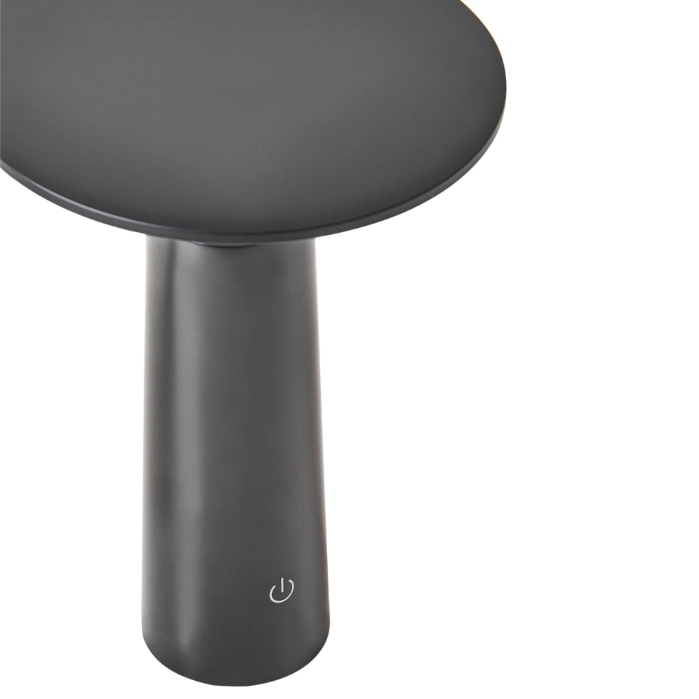 Lampada da tavolo in ferro nero per interni e per esterni stile moderno