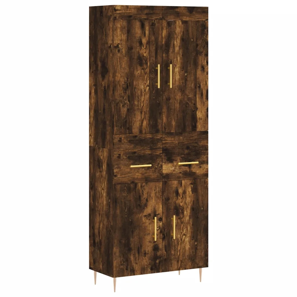 Credenza Rovere Fumo  69,5x34x180 cm in Legno Multistrato 3199870