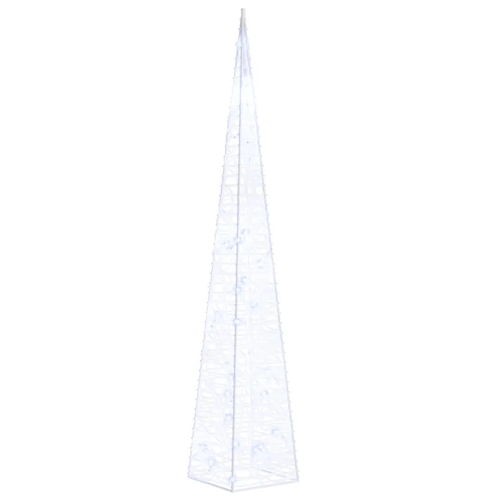 Cono di Luce LED Decorativo Acrilico Blu 60 cm