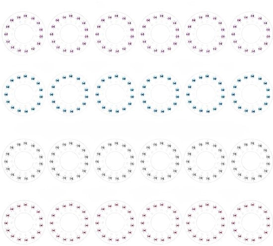 Kit per accessori capelli creativi - 360 pezzi - per bambine e bambini - decorazione capelli e abbigliamento versatile e divertente