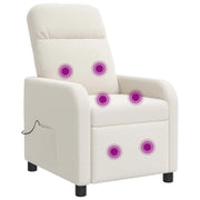 Poltrona Massaggiante Crema Bouclé 42034952