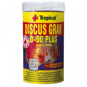 Tropical Discus Gran D-50 Plus - mangime granulare con astaxantina che intensifica i colori dei Discus Formato: 250 ml