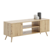 Mobile porta TV Focus in rovere artisan con gambe in faggio