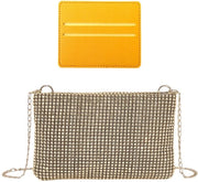 Porta clutches per donna, 1 supporto per carta, borsa donna, borsa da sera per donna, borsa glanzente per donna