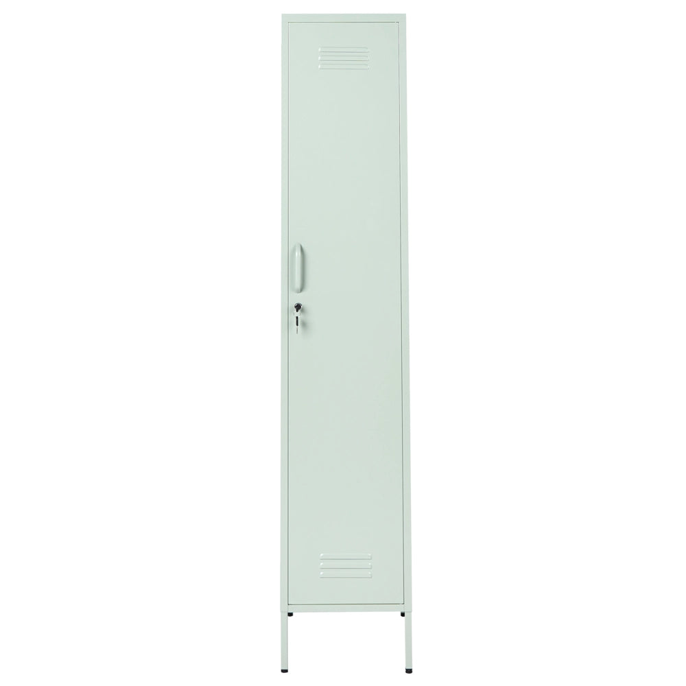 Armadio metallico Armadietto metallico verde con 5 ripiani e barra moderna per ufficio domestico