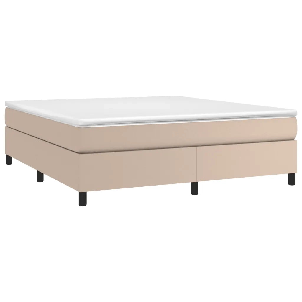 Struttura Letto a Rete a Molle Cappuccino 180x200 cm in Similpelle 3121064