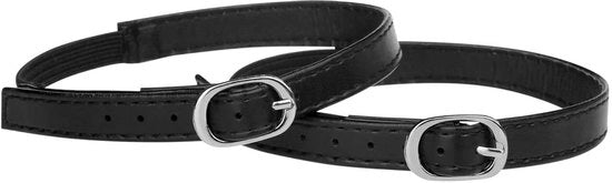 Cinturino elastico e rimovibile per donne con lacci per stivali, Nero scuro, 33.5cm/13.19" - Cinturino comodo per donne