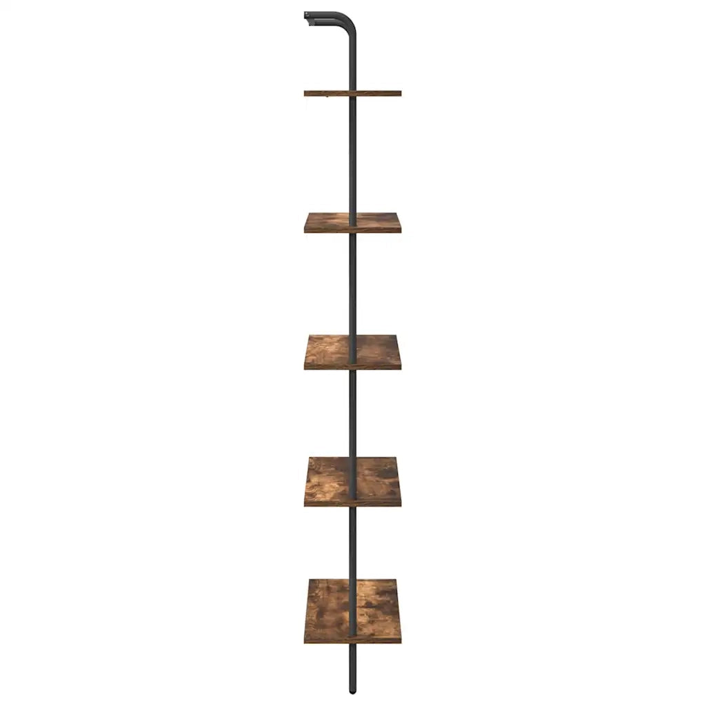 Libreria Rovere fumé 60 x 24 x 168 cm Legno multistrato