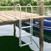 Scala da molo a 3 gradini Argento 45 x 11,5 x 134 cm Alluminio 42011353