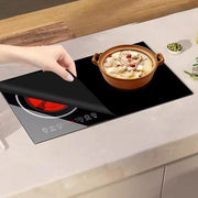 Matte di protezione inductiva con grandi dimensioni 61 x 53 cm - protezione contro le graffi e tappeti multifunzionali in silicone per piastra inductiva - coperchio di cottura e protezione inductiva - copertura