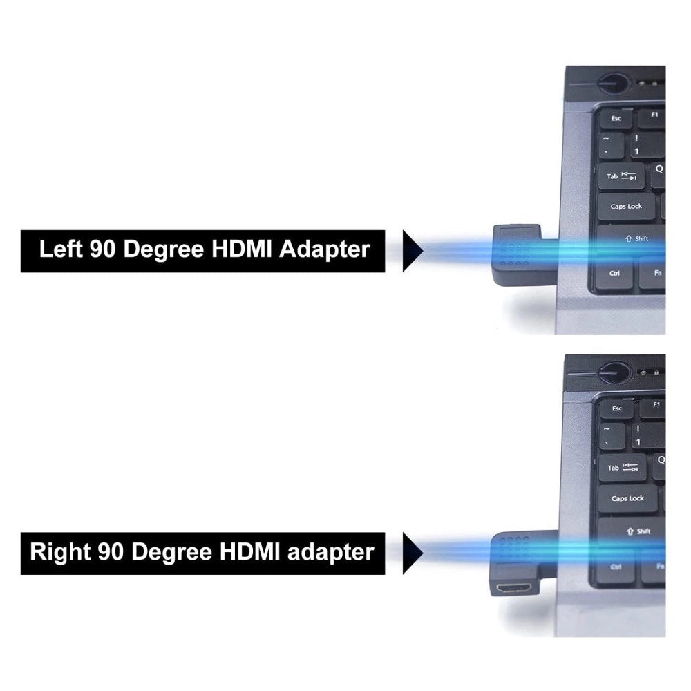 Trade Shop - Connettore Adattatore Hdmi Maschio/femmina Angolato Piatto Convertitore Video C-061 -