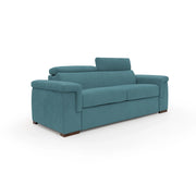Giunone Divano letto mat. H18 200 cm (mat. 120x197 cm) azzurro