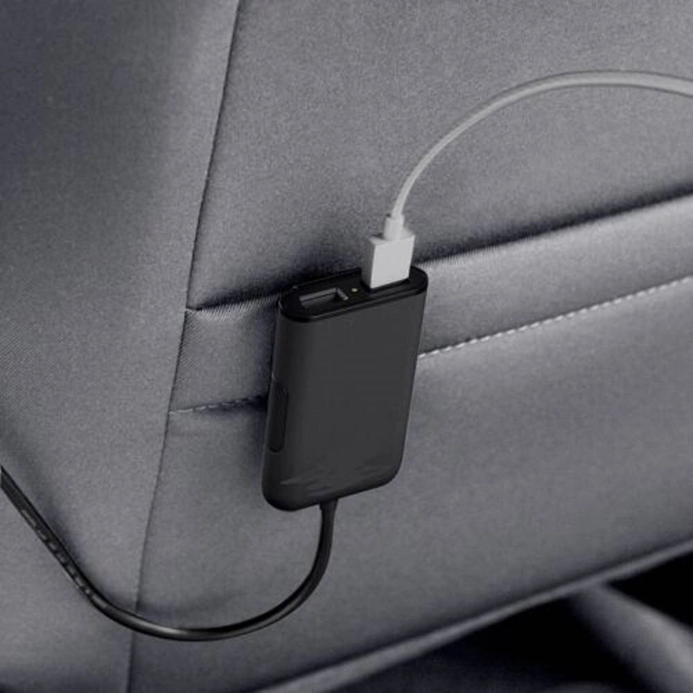 Trade Shop - Caricabatteria Auto 4 Porte Usb Cavo Estensibile 36w Ricarica Veloce 8.4a C-9v44 -