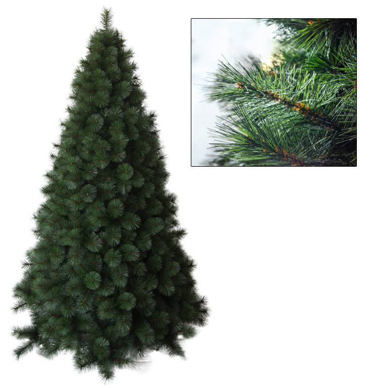 Albero di Natale Artificiale 210 cm 70 Rami Vanzetti Quercia del Gargano Verde