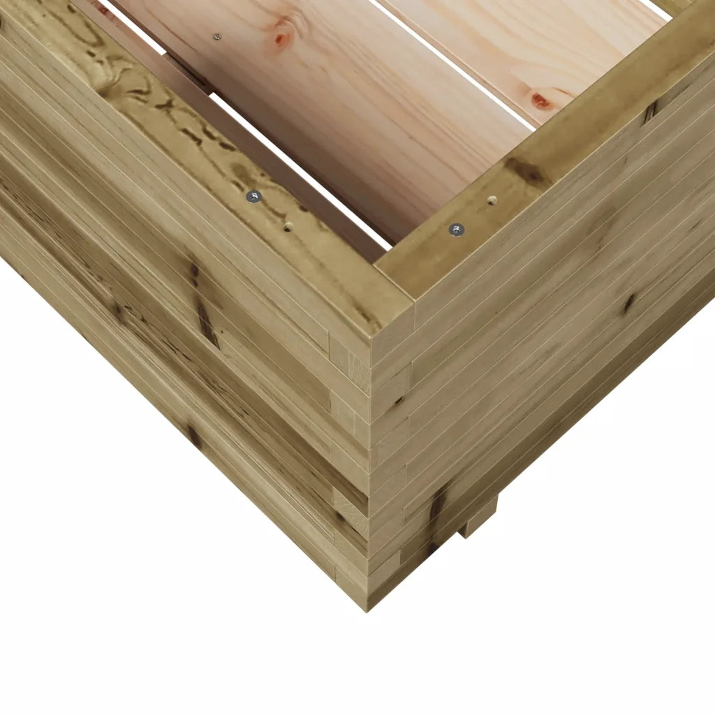 Fioriera da Giardino-Vaso da Esterno 70x70x49,5 cm in Legno di Pino Impregnato