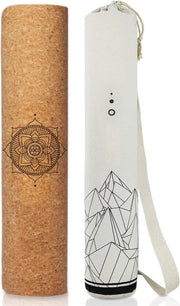 Mat di yoga in kurk e TPE - 4 mm con superficie antiscivolo senza ftalati