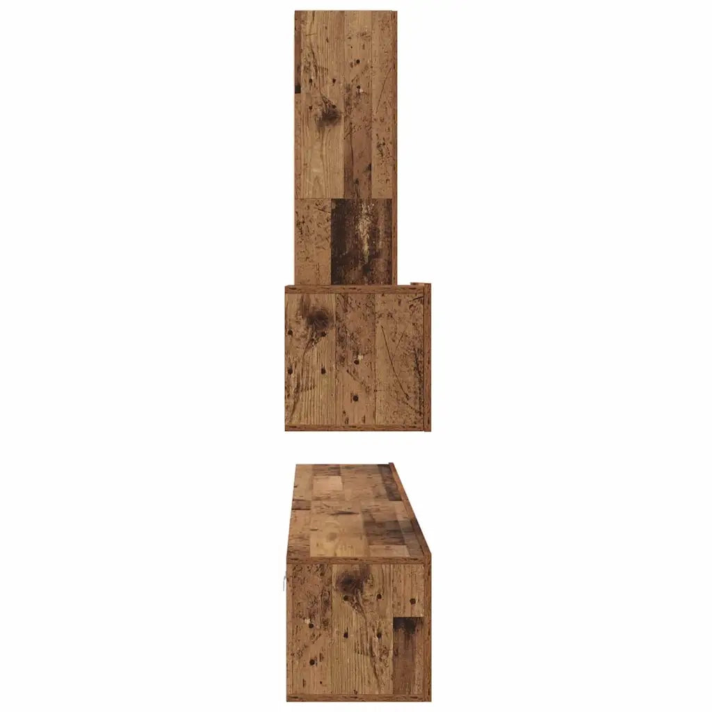 Mobile TV da Parete 4 pcs Legno vecchio Legno multistrato 3393174