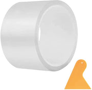 Foglia di protezione per la verniciatura 7 cm x 10 m - Resistente ai graffi - Autoadesivo - Protezione universale per la soglia - Auto/Moto/ bicicletta - Incluso strappatore - Foglia di protezione per auto
