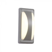 V-TAC VT-8058 Lampada LED da Muro Rettangolare 12W Colore Grigio 4000K IP65 SKU 8246