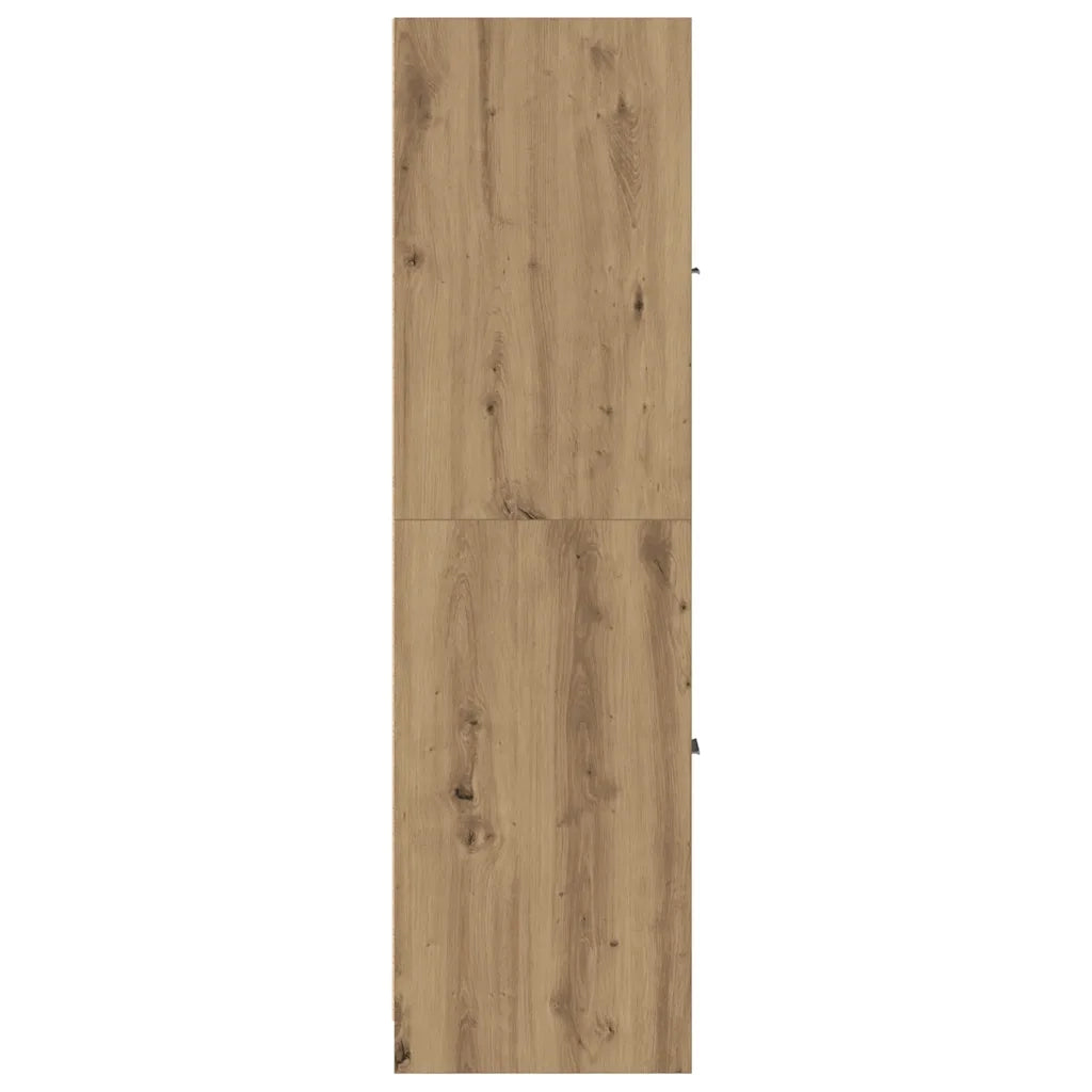 Mobile da farmacia classico contenitore 30 x 41 x 144,5 cm finitura rovere ingegnerizzato realizzato artigianalmente 02_0050627