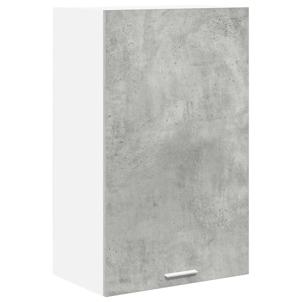 Armadio pensile Grigio Cemento e Bianco 50 x 31 x 80 cm