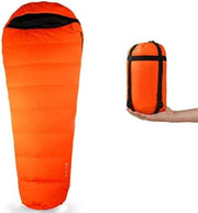 Sacco da letto per adulti - Sacco da letto a doppio strato - Arancione - 205CM