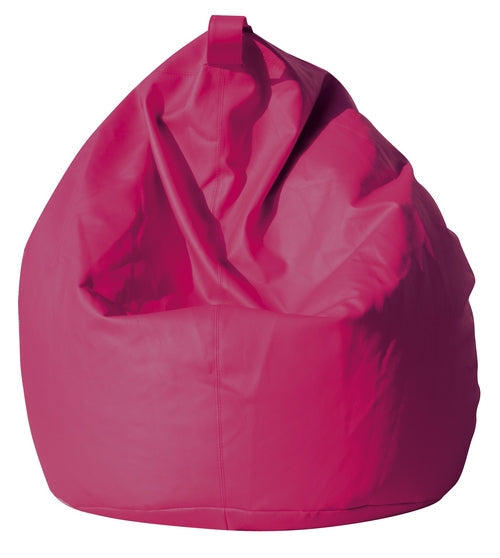 Poltrona a Sacco Pouf in Similpelle fucsia Avalli