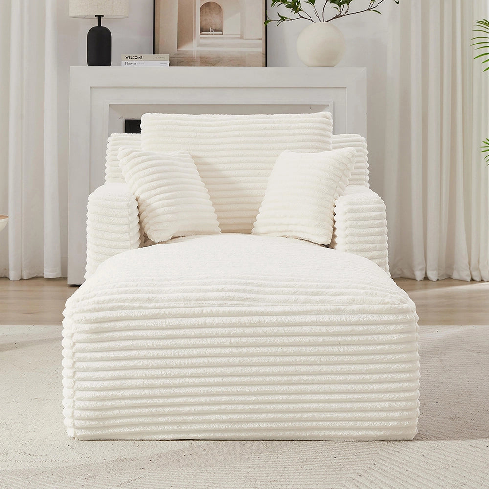 Divano letto in velluto costato - Xylo - Convertibile in chaise longue