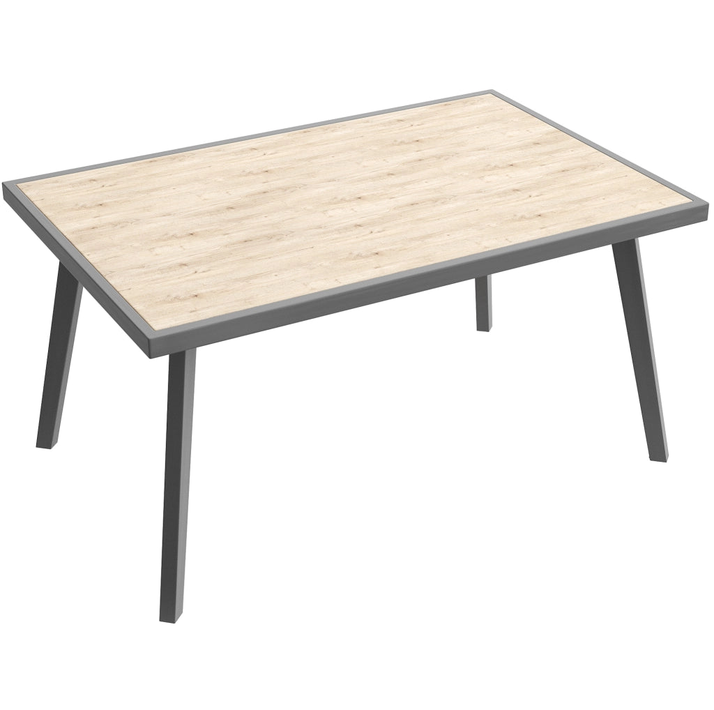 Set Mobili da Giardino in PE Rattan con Cuscini Spessi per 6-8 Persone, Tavolo e Divanetti Modulari Grigio