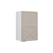 Pensile da cucina Fame-Line GrigioBeige/Bianco 45 cm Vicco