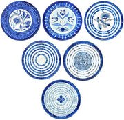 Sostegni per bicchieri, set di 6 sostegni per bicchieri e tazze con piede di corno, sostegni decorativi rotondi per arredamento, sostegni termoresistenti per bar, ristoranti, casa, feste, ufficio
