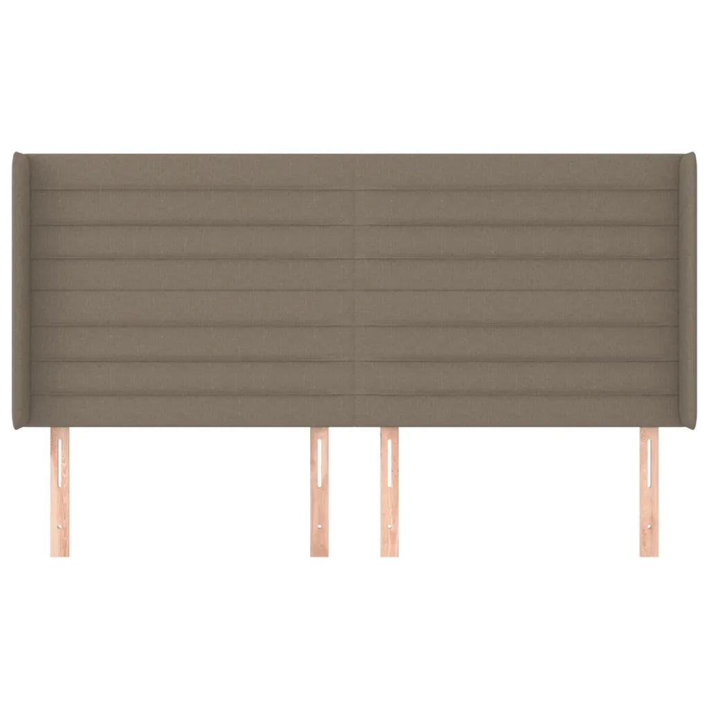 Testiera ad Orecchio Tortora 183x16x118/128 cm in Tessuto 3119738