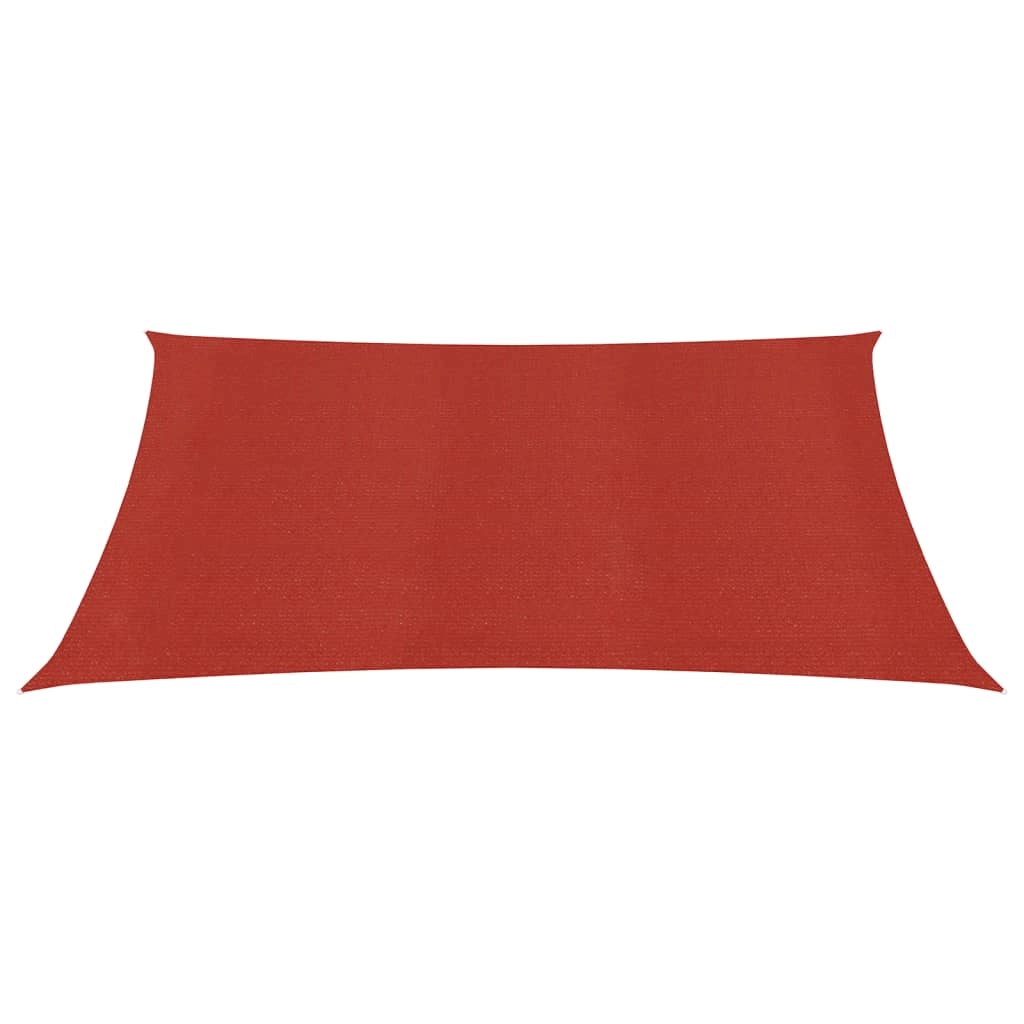 Vela ombreggiante 160 g/m² rossa 3 x 3 m HDPE 02_0009266