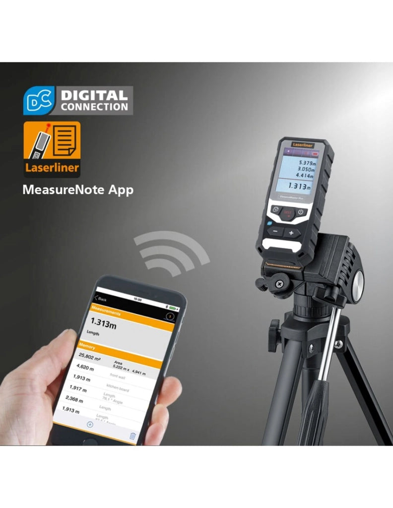 Telemetro laser LASERLINER 080.983A - DistanceMaster Plus 100 m