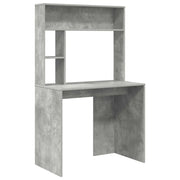 Scrivania | Tavolo da Ufficio Grigio cemento 91 x 50 x 149 cm Legno multistrato