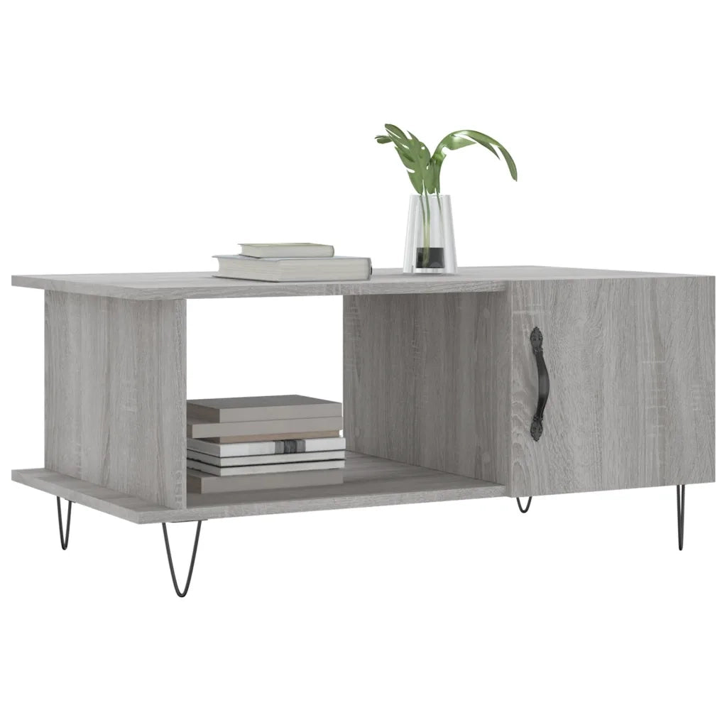 Tavolino da Salotto Grigio Sonoma 90x50x40 cm Legno Multistratocod mxl 80936