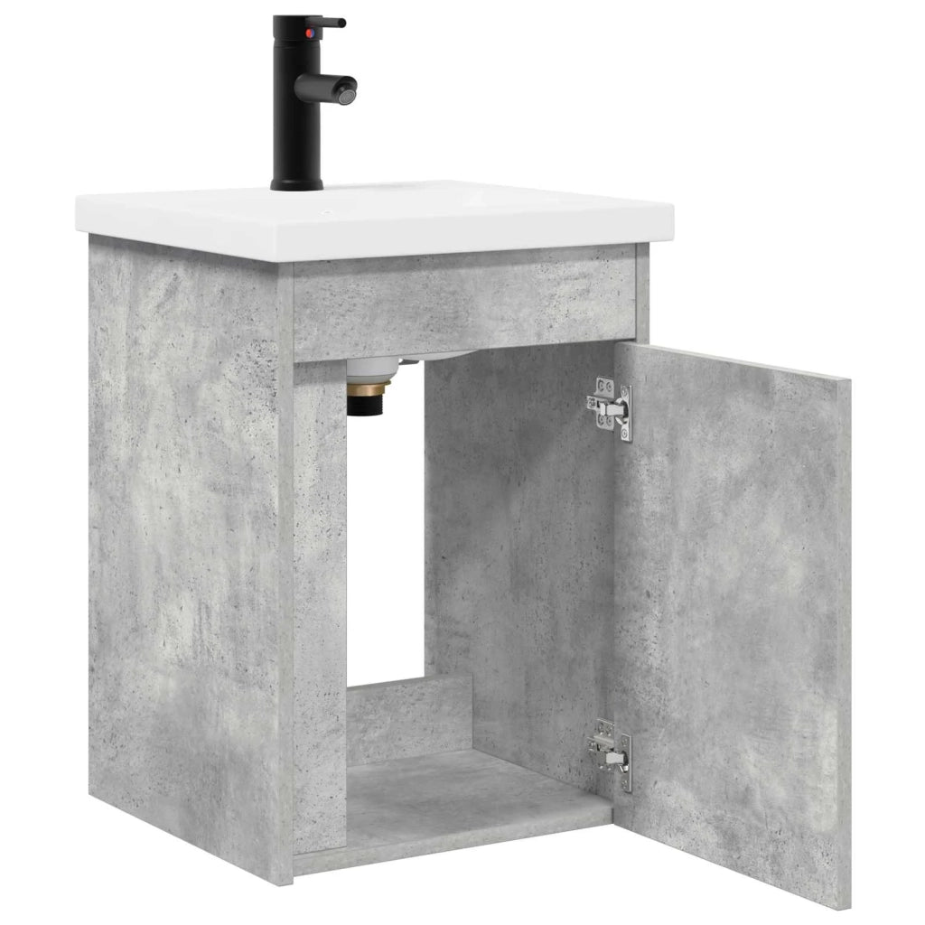 Mobile bagno con rubinetto Grigio Cemento 42 x 40 x 74,5 cm