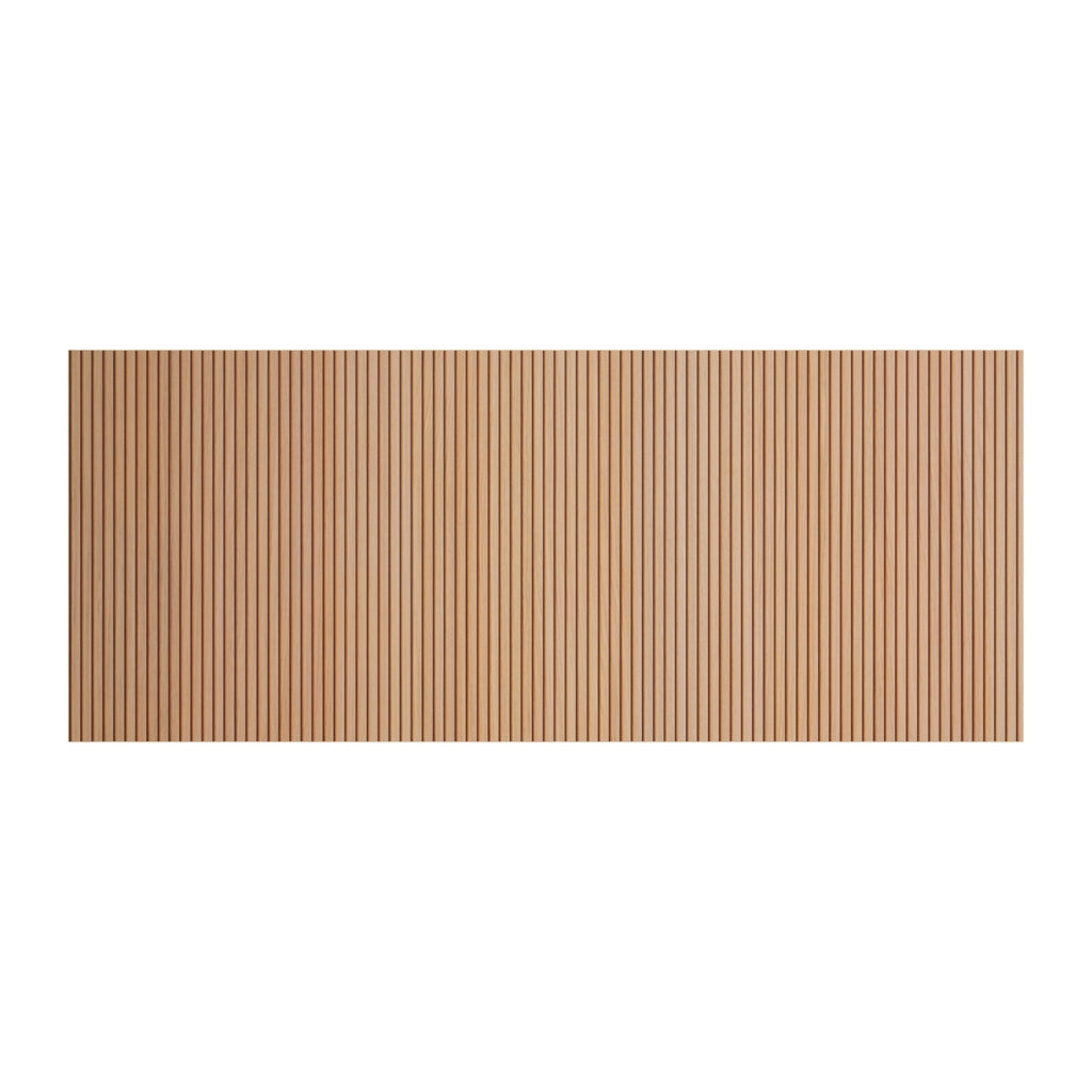 Testiera per letto Herdasa 140cm stampa doghe rovere 67x145x3
