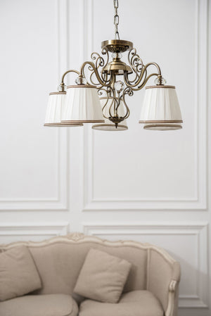 Lampadario Elegant in Metallo Vintage Bronzo Antique