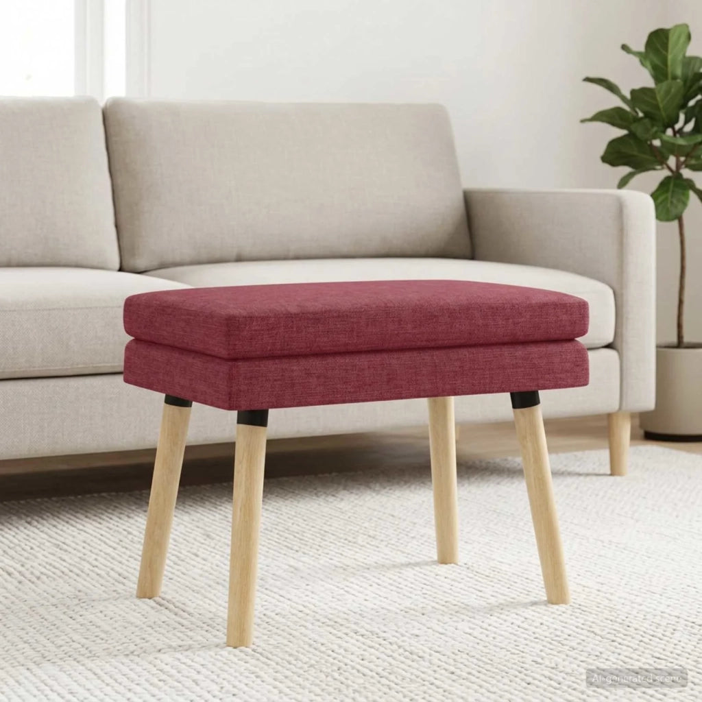 Panchina a doppio strato Rosso Vino 60 x 40 x 46 cm Tessuto 42038420
