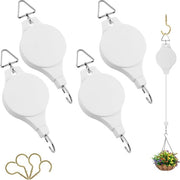 Hanger per piante 4 pezzi regolabile catena a sospensione bianca - lampada per crescita delle piante luce per uccelli alimentatore
