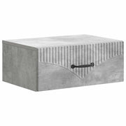 Mobiletto da notte a muro Grigio Cemento 49 x 34,5 x 20 cm 898961