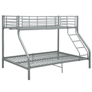 Letto a Castello Grigio in Metallo 140x200 cm/90x200 cm 287904