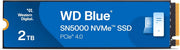WD Blue SN5000 NVMe SSD 2TB (Fino a 5.150MB/s velocità, M.2 2280, PCIe Gen4, Tecnologia nCache 4.0, Include Acronis True Image per SANDISK, clonazione e migrazione del disco)