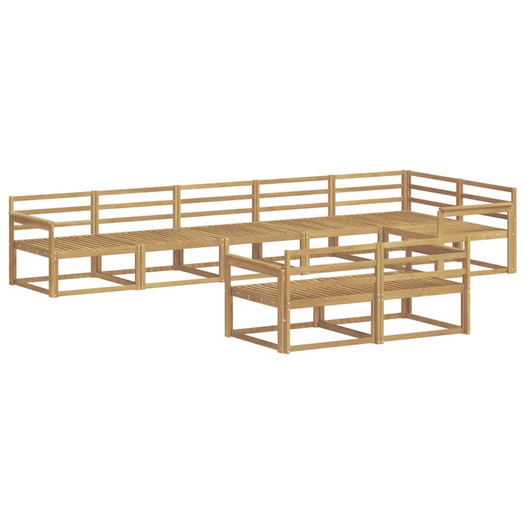 Set di divani da esterno 8 pcs Bianco 406 x 168,5 x 73 cm 3386608