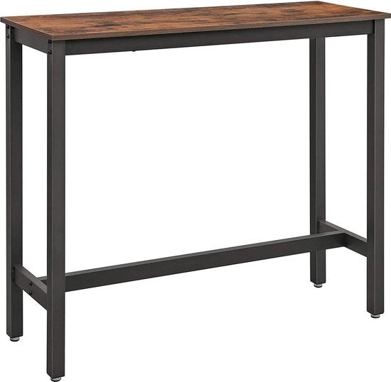 Banchetto deluxe - Rettilineo - Industriale - Banchetto per Interno e Esterno - Metallo e legno - 120x40x100cm